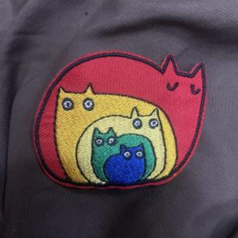 Rainbow Cats Cute Iron-On Patch